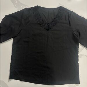 Black Women's Top XL